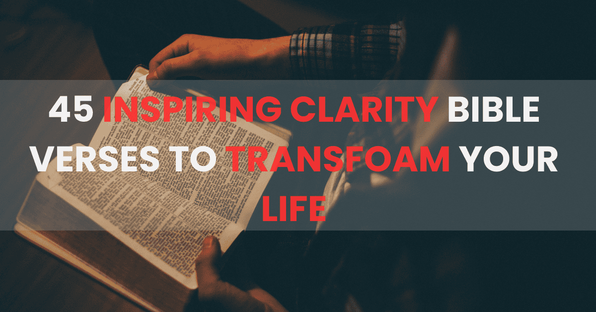 Bible Verses About Clarity